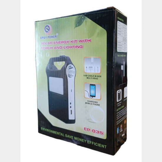 Фонарь-Power Bank-радио с солнечной панелью 9V 3W EP-035