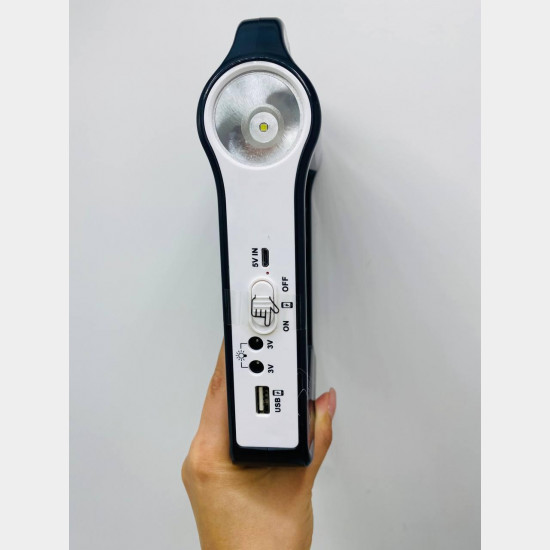Фонарь-Power Bank-радио с солнечной панелью 9V 3W EP-035