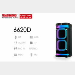 Temeisheng 6620D bluetooth колонка 2*6.5″ два микрофона