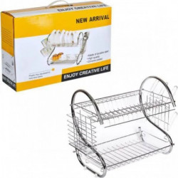 Двоярусна сушарка для посуду Clean House New Arrival (метал) (12)