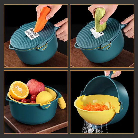 Шинковка-терка Multifunctional cooking machine кругла з ручкою SZK-6 Шинковка-терка Multifunctional cooking machine кругла з ручкою SZK-6