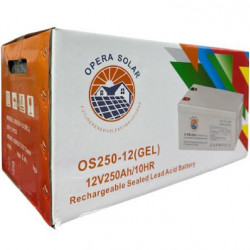 Гелевый аккумулятор Opera Solar OS250-12 (6-FM-250 20HR GEL) 12В 250Ah (81кг) (1шт)