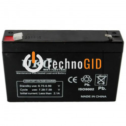 Аккумулятор BATTERY 6V 7A UKC 