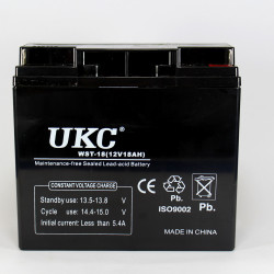 Аккумулятор BATTERY 12V 18A UKC