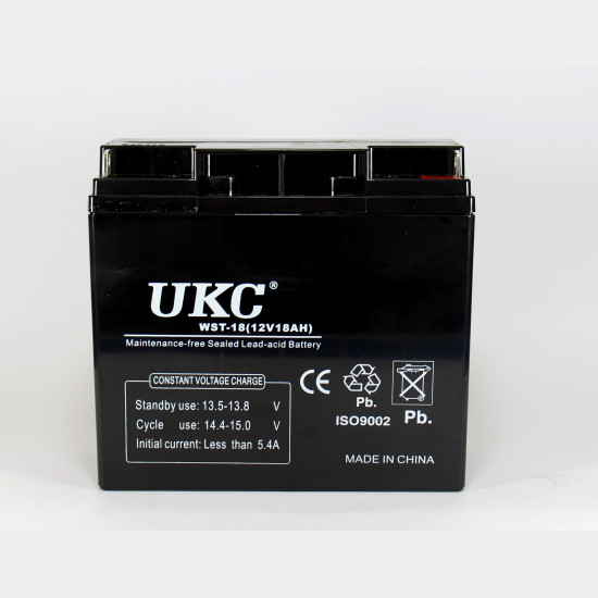 Аккумулятор BATTERY 12V 18A UKC Аккумулятор BATTERY 12V 18A UKC