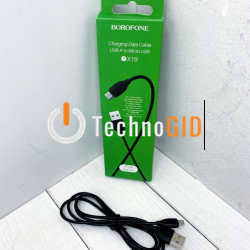 Кабель Micro BOROFONE BX19 Benefit Charging Data Cable for Micro (чорний 2.4A) (648шт)