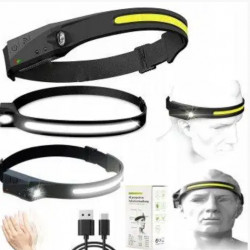 Легкий налобный фонарь LED+COB BR000063-5808A