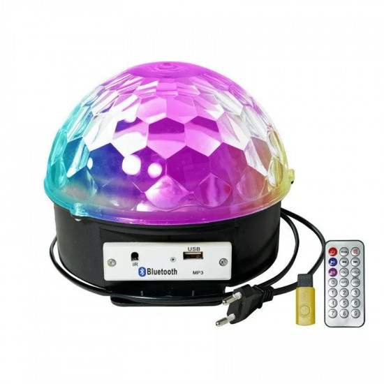 Диско куля Magic Ball з пультом (кольорова музика) / ART-0803