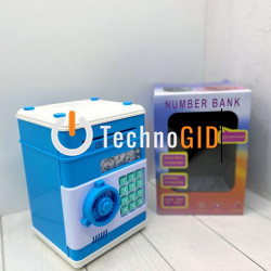 Скарбничка дитячий сейф із кодовим замком number bank