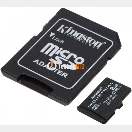 Картка пам'яті micro SDHC 8 GB Kingston (class 10) (UHS-1) (з адаптером)