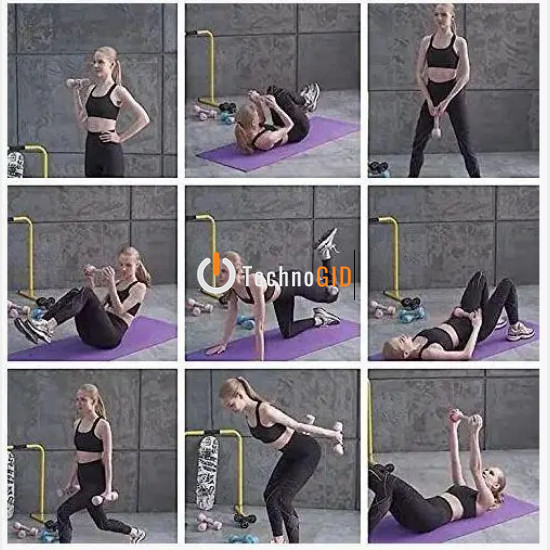 Гантелі Multifuntional massage dumbbells масажер тренажер для тіла 