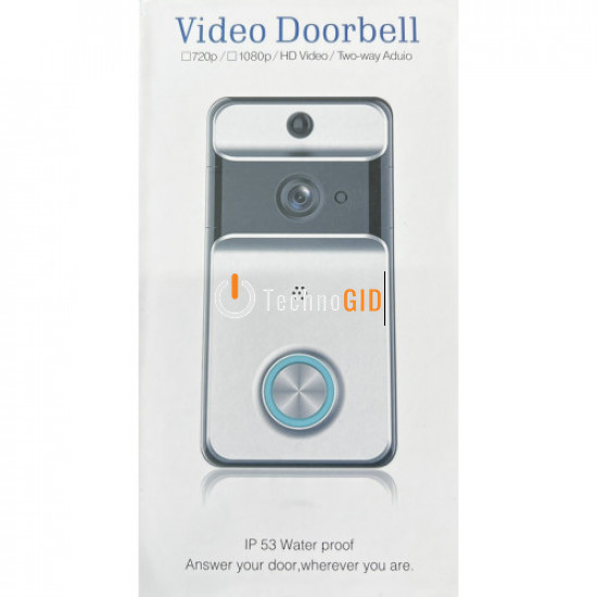 Домофон HD WI-FI Video Doorbell IP53 Water Proof