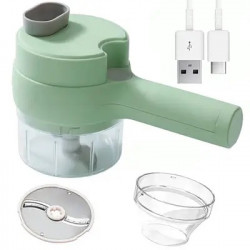 Електрична овочерізка 4в1 FOOD CHOPPER міні слайсер 907-38 (50)