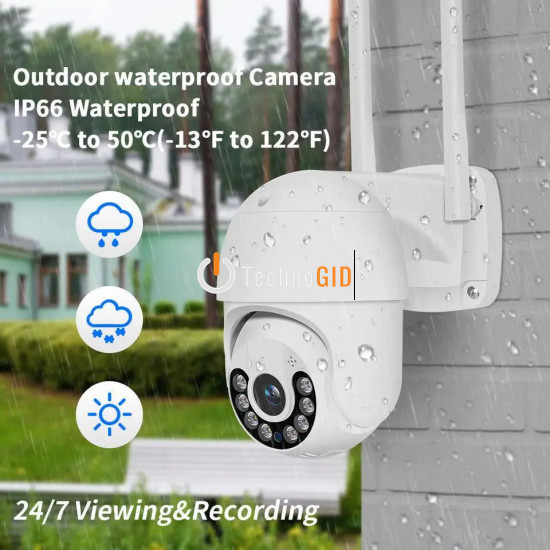 Камера відеоспостереження PTZ вулична 4mp Wi-Fi Outdoor Camera A15 4G (ICSEE) 