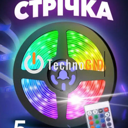 Світлодіодна стрічка RGB 5050 на USB 12v LK202309-16А 