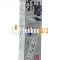 Мережевий подовжувач Anti-Static BKL-02 Power Socket (2-роз єми / 4-USB / 3.4A)