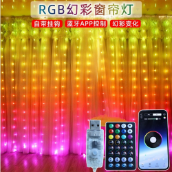 Гирлянда Штора (SFK-06) 3*3 APP Bluetooth (USB)