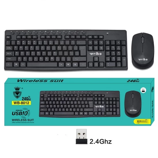 Беспроводной комплект клавиатуры и мышки Wireless suit WB-8012 24Ghz