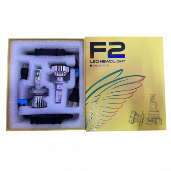LED лампы для фар F2 H4 Solar 