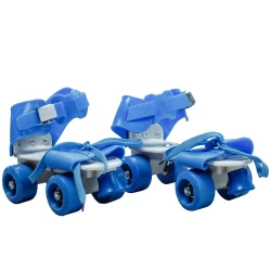 Детские раздвижные ролики Квады на обувь Baby Quad (26-29),колеса PU,Синий