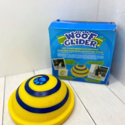 Іграшка для домашніх собак диск з звуком, що їсть Woof Glider