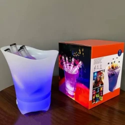 Посуд для бару, світловипромінювальне відро для льоду з Bluetooth і підсвічуванням Bucket Light (20)