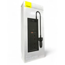 Автомобиль Преобразователь инвертор Inverter BASEUS CRNBQ-A01 150W AC (2=220В/1=USB/1=TypeC) )