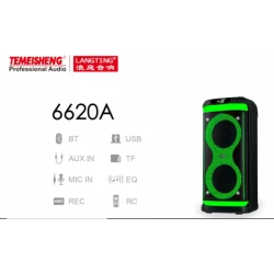 Temeisheng 6620A bluetooth колонка 2*6.5″ два микрофона