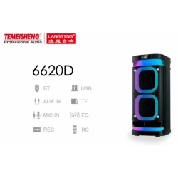 Temeisheng 6620D bluetooth колонка 2*6.5″ два микрофона