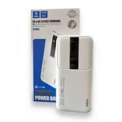 POWER BANK INKAX PBQ-07 на 20000mAh (22,5W) с быстрой зарядкой и циферблатом без шнуров (2 выхода)