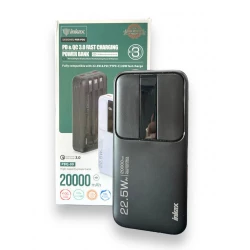 POWER BANK INKAX PBQ-09 на 20000mAh (22,5W) с быстрой зарядкой + 3шнура и циферблатом (2выхода)