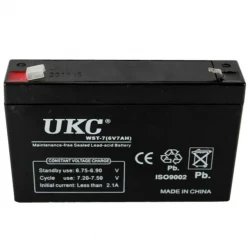 Аккумулятор BATTERY 6V 7A UKC 