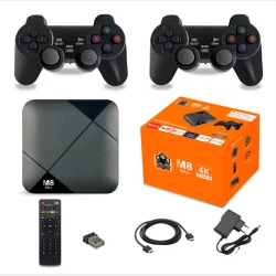 Ігрова приставка з бездротовими джойстиками Android tv 64gb m8 mini 4k (RD-00-31) (40)