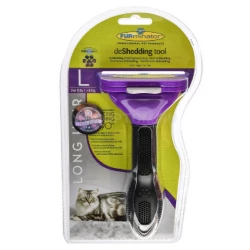 FURminator з кнопкою для котів з довгою шерстю - Розмір L (оригінал з голограмою)